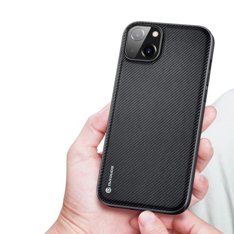 Dux Ducis Fino etui pokrowiec pokryty nylonowym materiałem iPhone 14 Plus czarny Dux Ducis Fino etui pokrowiec pokryty nylonowym materiałem iPhone 14 Plus czarny
