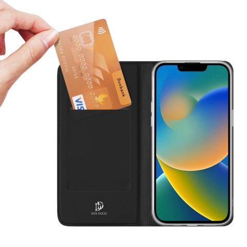 Dux Ducis Skin Pro kabura etui pokrowiec z klapką iPhone 14 Plus czarny Dux Ducis Skin Pro kabura etui pokrowiec z klapką iPhone 14 Plus czarny