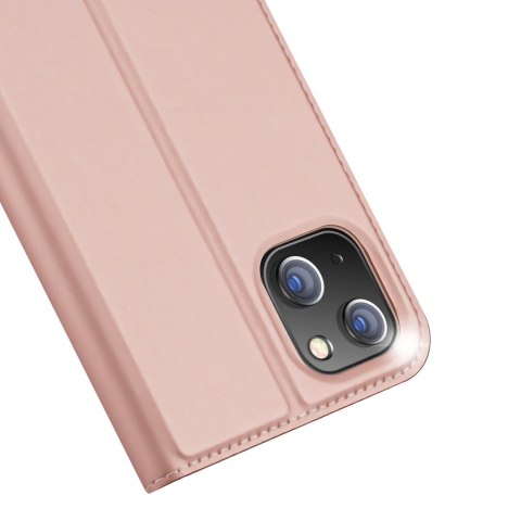 Dux Ducis Skin Pro kabura etui pokrowiec z klapką iPhone 14 Plus różowy Dux Ducis Skin Pro kabura etui pokrowiec z klapką iPhone 14 Plus różowy