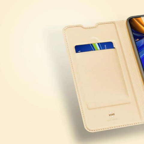 Dux Ducis Skin Pro kabura etui pokrowiec z klapką Xiaomi Poco F4 5G złoty Dux Ducis Skin Pro kabura etui pokrowiec z klapką Xiaomi Poco F4 5G złoty