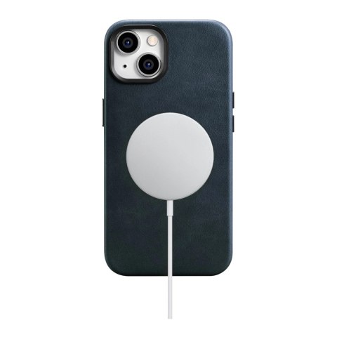 ICarer Oil Wax Premium Leather Case skórzane etui iPhone 14 Plus magnetyczne z MagSafe ciemnoniebieski (WMI14220703-BU) ICarer Oil Wax Premium Leather Case skórzane etui iPhone 14 Plus magnetyczne z MagSafe ciemnoniebieski (WMI14220703-BU)
