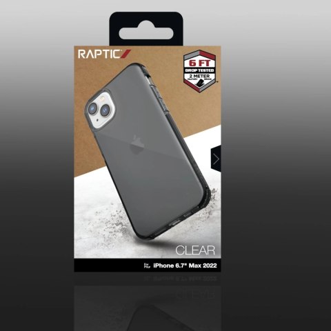 Raptic X-Doria Clear Case etui iPhone 14 Plus pancerny pokrowiec szary Raptic X-Doria Clear Case etui iPhone 14 Plus pancerny pokrowiec szary