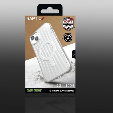 Raptic X-Doria Clutch Built Case etui iPhone 14 Plus z MagSafe pokrowiec plecki przezroczysty Raptic X-Doria Clutch Built Case etui iPhone 14 Plus z MagSafe pokrowiec plecki przezroczysty