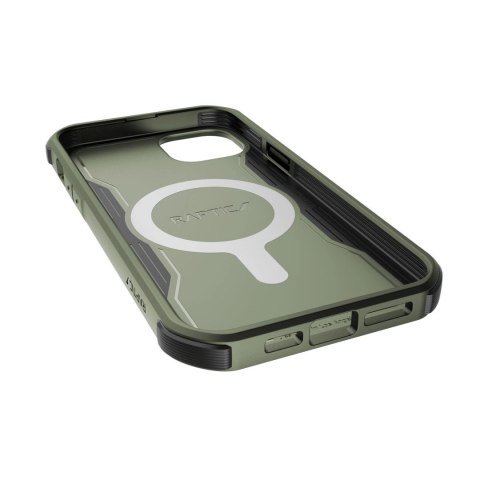 Raptic X-Doria Fort Case etui iPhone 14 Plus z MagSafe pancerny pokrowiec zielony Raptic X-Doria Fort Case etui iPhone 14 Plus z MagSafe pancerny pokrowiec zielony