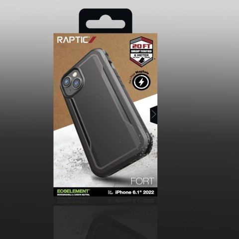Raptic X-Doria Fort Case etui iPhone 14 z MagSafe pancerny pokrowiec czarny Raptic X-Doria Fort Case etui iPhone 14 z MagSafe pancerny pokrowiec czarny