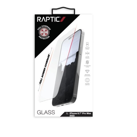 Raptic X-Doria Full Glass szkło hartowane iPhone 14 Pro Max na cały ekran Raptic X-Doria Full Glass szkło hartowane iPhone 14 Pro Max na cały ekran