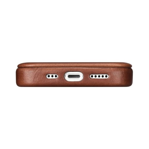 ICarer CE Oil Wax Premium Leather Folio Case skórzane etui iPhone 14 Plus z klapką magnetyczne MagSafe brązowy (AKI14220707-BN) ICarer CE Oil Wax Premium Leather Folio Case skórzane etui iPhone 14 Plus z klapką magnetyczne MagSafe brązowy (AKI14220707-BN)