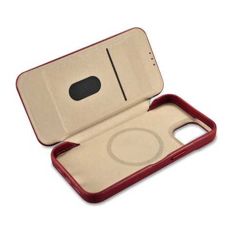 ICarer CE Oil Wax Premium Leather Folio Case skórzane etui iPhone 14 Plus z klapką magnetyczne MagSafe czerwony (AKI14220707-RD) ICarer CE Oil Wax Premium Leather Folio Case skórzane etui iPhone 14 Plus z klapką magnetyczne MagSafe czerwony (AKI14220707-RD)