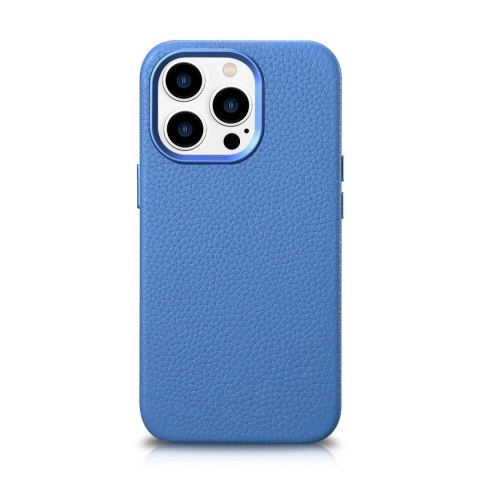 ICarer Litchi Premium Leather Case skórzane etui iPhone 14 Pro Max magnetyczne z MagSafe jasnoniebieski (WMI14220712-LB) ICarer Litchi Premium Leather Case skórzane etui iPhone 14 Pro Max magnetyczne z MagSafe jasnoniebieski (WMI14220712-LB)