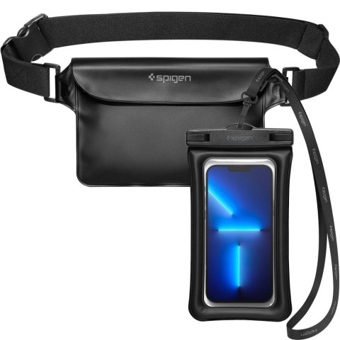 Torba Spigen Aqua Shield A621 wodoodporna biodrowa + etui unoszące się na wodzie - czarne Torba Spigen Aqua Shield A621 wodoodporna biodrowa + etui unoszące się na wodzie - czarne