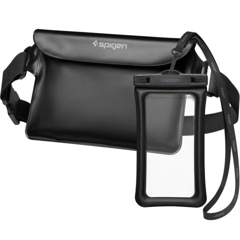 Torba Spigen Aqua Shield A621 wodoodporna biodrowa + etui unoszące się na wodzie - czarne Torba Spigen Aqua Shield A621 wodoodporna biodrowa + etui unoszące się na wodzie - czarne
