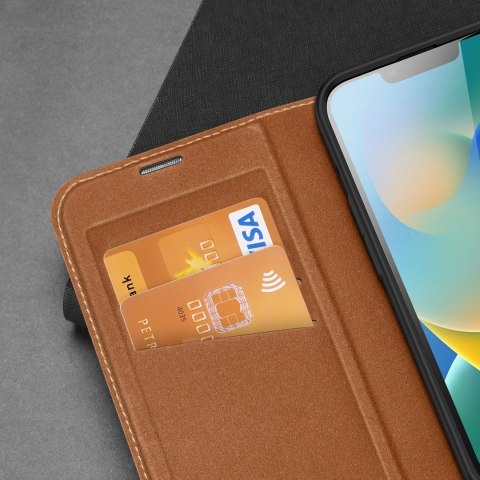Dux Ducis Skin X2 etui do iPhone 14 Plus pokrowiec z magnetyczną klapką brązowy Dux Ducis Skin X2 etui do iPhone 14 Plus pokrowiec z magnetyczną klapką brązowy