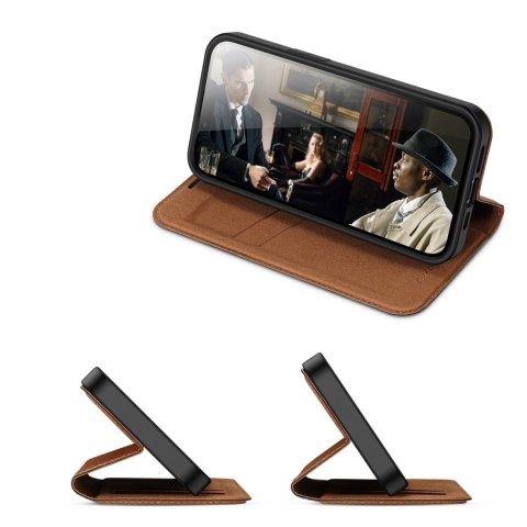 Dux Ducis Skin X2 etui do iPhone 14 Plus pokrowiec z magnetyczną klapką brązowy Dux Ducis Skin X2 etui do iPhone 14 Plus pokrowiec z magnetyczną klapką brązowy