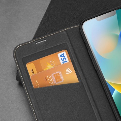 Dux Ducis Skin X2 etui do iPhone 14 Plus pokrowiec z magnetyczną klapką czarny