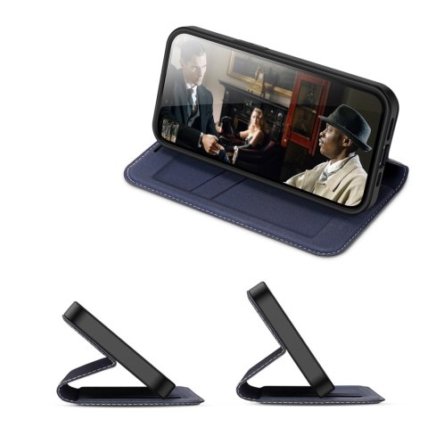 Dux Ducis Skin X2 etui do iPhone 14 Plus pokrowiec z magnetyczną klapką niebieski Dux Ducis Skin X2 etui do iPhone 14 Plus pokrowiec z magnetyczną klapką niebieski