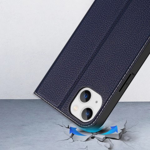 Dux Ducis Skin X2 etui do iPhone 14 Plus pokrowiec z magnetyczną klapką niebieski Dux Ducis Skin X2 etui do iPhone 14 Plus pokrowiec z magnetyczną klapką niebieski