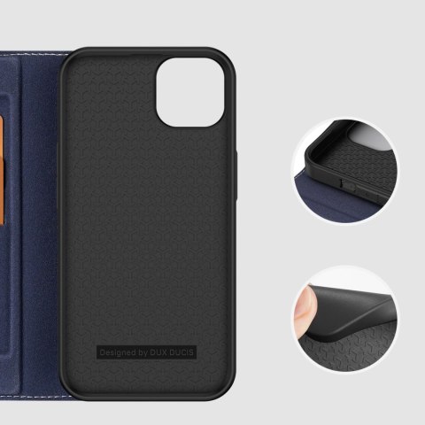Dux Ducis Skin X2 etui do iPhone 14 Plus pokrowiec z magnetyczną klapką niebieski Dux Ducis Skin X2 etui do iPhone 14 Plus pokrowiec z magnetyczną klapką niebieski