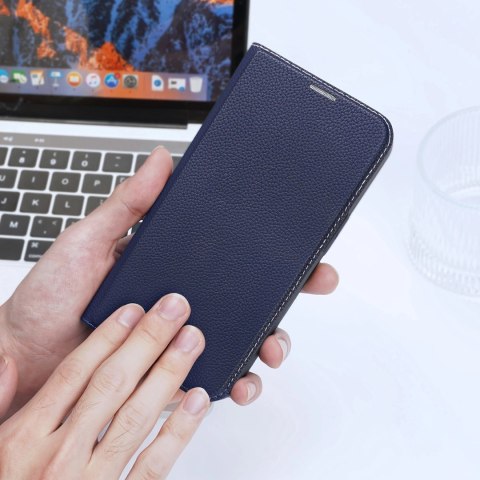 Dux Ducis Skin X2 etui do iPhone 14 Pro Max pokrowiec z magnetyczną klapką niebieski Dux Ducis Skin X2 etui do iPhone 14 Pro Max pokrowiec z magnetyczną klapką niebieski