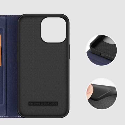 Dux Ducis Skin X2 etui do iPhone 14 Pro Max pokrowiec z magnetyczną klapką niebieski Dux Ducis Skin X2 etui do iPhone 14 Pro Max pokrowiec z magnetyczną klapką niebieski