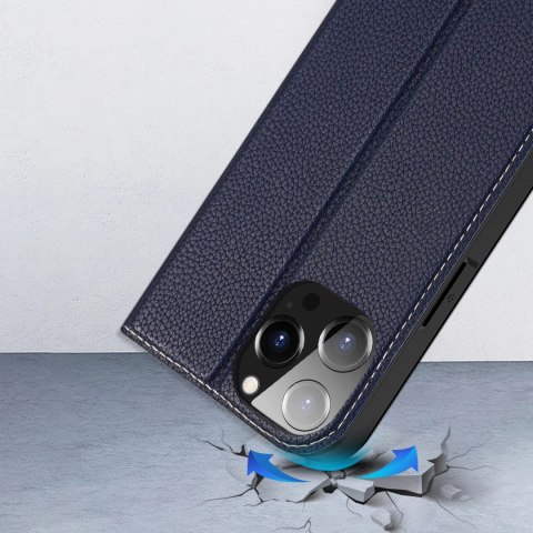 Dux Ducis Skin X2 etui do iPhone 14 Pro Max pokrowiec z magnetyczną klapką niebieski Dux Ducis Skin X2 etui do iPhone 14 Pro Max pokrowiec z magnetyczną klapką niebieski