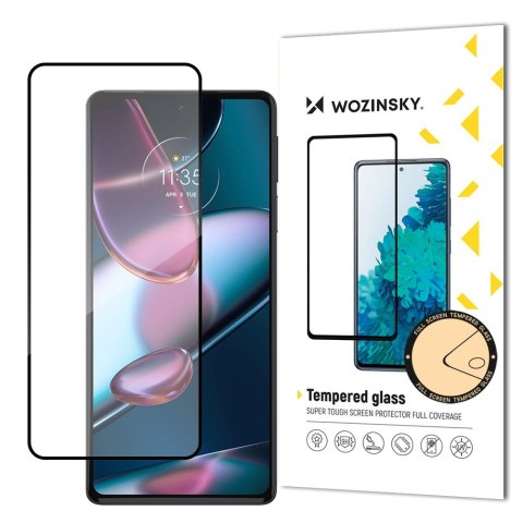 Wozinsky super wytrzymałe szkło hartowane Full Glue na cały ekran z ramką Case Friendly Motorola Edge 30 czarny Wozinsky super wytrzymałe szkło hartowane Full Glue na cały ekran z ramką Case Friendly Motorola Edge 30 czarny