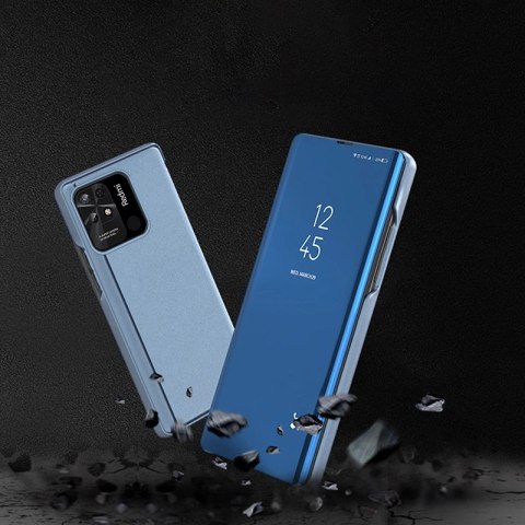 Clear View Case etui Xiaomi Redmi 10C pokrowiec z klapką różowe