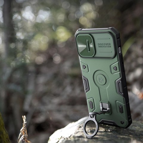 Nillkin CamShield Armor Pro Case etui iPhone 14 Plus pancerny pokrowiec z osłoną na aparat ring podstawka niebieskie Nillkin CamShield Armor Pro Case etui iPhone 14 Plus pancerny pokrowiec z osłoną na aparat ring podstawka niebieskie