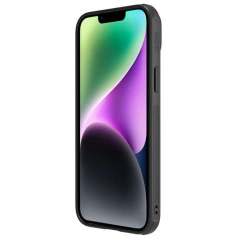 Nillkin CamShield Leather S Case etui iPhone 14 Plus pokrowiec z osłoną na aparat czarne Nillkin CamShield Leather S Case etui iPhone 14 Plus pokrowiec z osłoną na aparat czarne