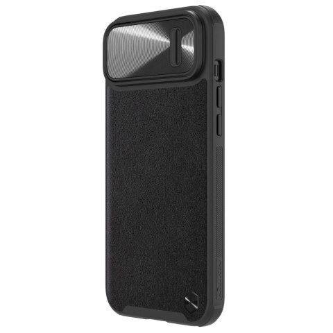 Nillkin CamShield Leather S Case etui iPhone 14 pokrowiec z osłoną na aparat czarny Nillkin CamShield Leather S Case etui iPhone 14 pokrowiec z osłoną na aparat czarny