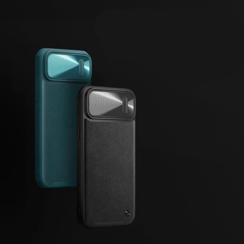 Nillkin CamShield Leather S Case etui iPhone 14 pokrowiec z osłoną na aparat czarny Nillkin CamShield Leather S Case etui iPhone 14 pokrowiec z osłoną na aparat czarny