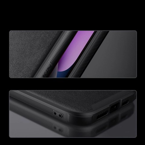 Nillkin CamShield Leather S Case etui iPhone 14 pokrowiec z osłoną na aparat czarny Nillkin CamShield Leather S Case etui iPhone 14 pokrowiec z osłoną na aparat czarny