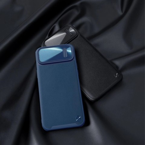 Nillkin CamShield Leather S Case etui iPhone 14 pokrowiec z osłoną na aparat czarny Nillkin CamShield Leather S Case etui iPhone 14 pokrowiec z osłoną na aparat czarny