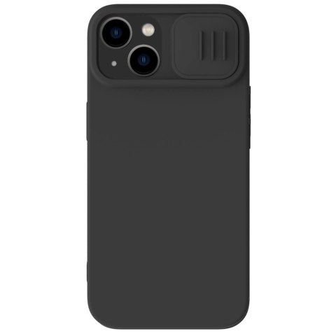 Nillkin CamShield Magnetic Silicone Case etui iPhone 14 Plus magnetyczny MagSafe pokrowiec z osłoną na aparat czarny Nillkin CamShield Magnetic Silicone Case etui iPhone 14 Plus magnetyczny MagSafe pokrowiec z osłoną na aparat czarny