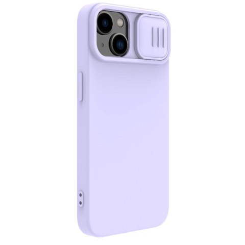 Nillkin CamShield Magnetic Silicone Case etui iPhone 14 Plus magnetyczny MagSafe pokrowiec z osłoną na aparat fioletowy Nillkin CamShield Magnetic Silicone Case etui iPhone 14 Plus magnetyczny MagSafe pokrowiec z osłoną na aparat fioletowy