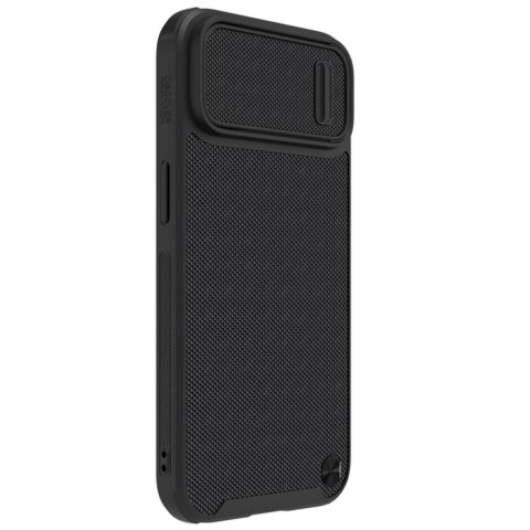 Nillkin Textured S Case etui iPhone 14 pancerny pokrowiec z osłoną na aparat czarny Nillkin Textured S Case etui iPhone 14 pancerny pokrowiec z osłoną na aparat czarny