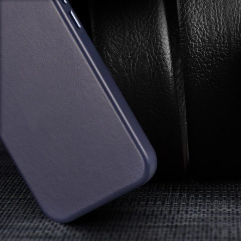 Dux Ducis Naples etui iPhone 14 Pro Max magnetyczny skórzany pokrowiec MagSafe niebieskie Dux Ducis Naples etui iPhone 14 Pro Max magnetyczny skórzany pokrowiec MagSafe niebieskie