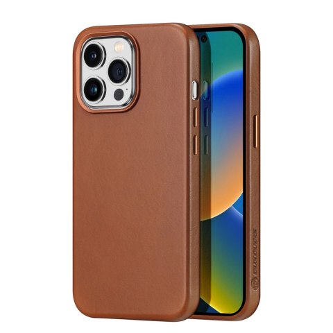 Dux Ducis Naples etui iPhone 14 Pro magnetyczny skórzany pokrowiec MagSafe brązowe Dux Ducis Naples etui iPhone 14 Pro magnetyczny skórzany pokrowiec MagSafe brązowe