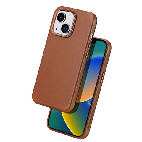 Dux Ducis Naples etui iPhone 14 magnetyczny skórzany pokrowiec MagSafe brązowe Dux Ducis Naples etui iPhone 14 magnetyczny skórzany pokrowiec MagSafe brązowe