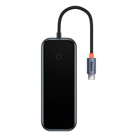 Baseus AcmeJoy HUB 4-portowy (USB-C do 1x USB-C PD&Data/3x USB3.0) ciemnoszary (WKJZ010013) Baseus AcmeJoy HUB 4-portowy (USB-C do 1x USB-C PD&Data/3x USB3.0) ciemnoszary (WKJZ010013)
