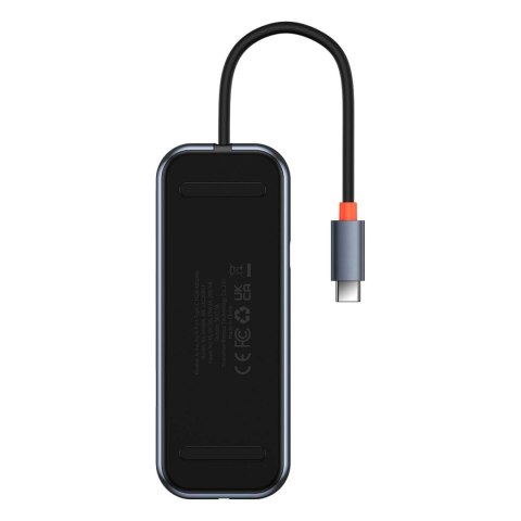 Baseus AcmeJoy HUB 4-portowy (USB-C do 1x USB-C PD&Data/3x USB3.0) ciemnoszary (WKJZ010013) Baseus AcmeJoy HUB 4-portowy (USB-C do 1x USB-C PD&Data/3x USB3.0) ciemnoszary (WKJZ010013)