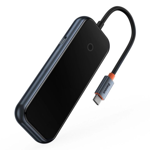 Baseus AcmeJoy HUB 4-portowy (USB-C do 1x USB-C PD&Data/3x USB3.0) ciemnoszary (WKJZ010013) Baseus AcmeJoy HUB 4-portowy (USB-C do 1x USB-C PD&Data/3x USB3.0) ciemnoszary (WKJZ010013)