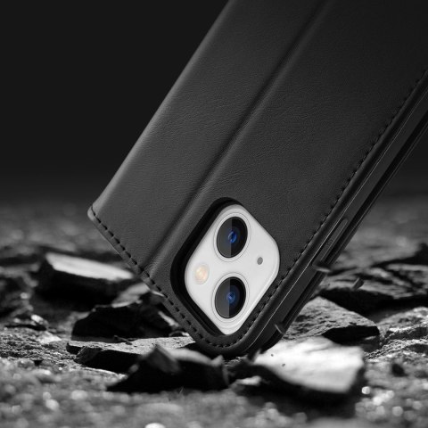 Dux Ducis Hivo skórzane etui z klapką pokrowiec ze skóry naturalnej portfel na karty i dokumenty iPhone 14 brązowy Dux Ducis Hivo skórzane etui z klapką pokrowiec ze skóry naturalnej portfel na karty i dokumenty iPhone 14 brązowy