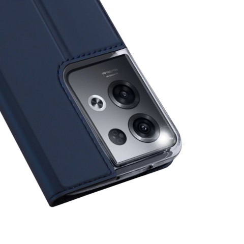 Dux Ducis Skin Pro etui Oppo Reno 8 Pro pokrowiec z klapką portfel na kartę podstawka niebieskie Dux Ducis Skin Pro etui Oppo Reno 8 Pro pokrowiec z klapką portfel na kartę podstawka niebieskie