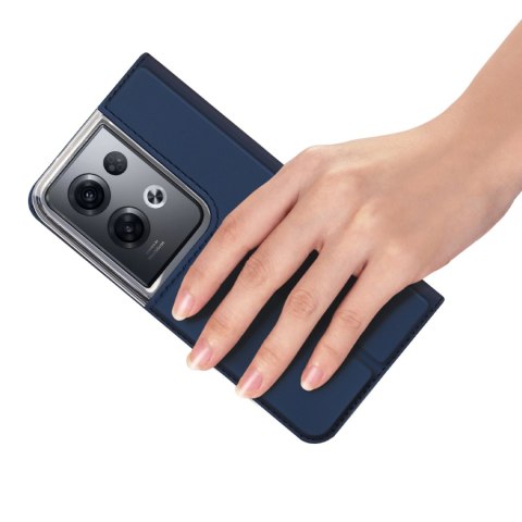 Dux Ducis Skin Pro etui Oppo Reno 8 Pro pokrowiec z klapką portfel na kartę podstawka niebieskie Dux Ducis Skin Pro etui Oppo Reno 8 Pro pokrowiec z klapką portfel na kartę podstawka niebieskie