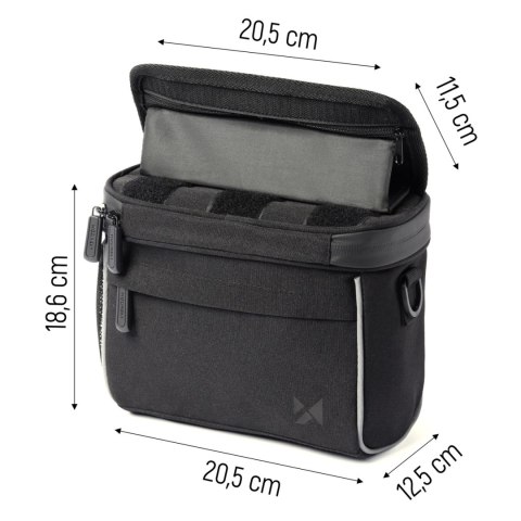 Wozinsky torba rowerowa na kierownicę torba rowerowa na ramię czarna (WBHBB-01) Wozinsky torba rowerowa na kierownicę torba rowerowa na ramię czarna (WBHBB-01)