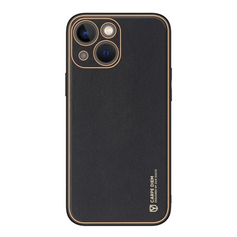 Dux Ducis Yolo etui iPhone 14 Plus elegancki pokrowiec ze skóry ekologicznej czarny Dux Ducis Yolo etui iPhone 14 Plus elegancki pokrowiec ze skóry ekologicznej czarny