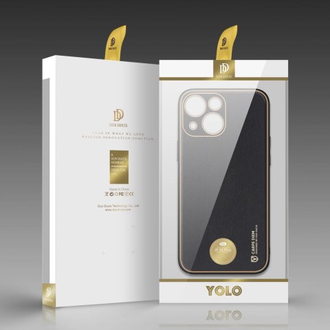 Dux Ducis Yolo etui iPhone 14 Plus elegancki pokrowiec ze skóry ekologicznej czarny Dux Ducis Yolo etui iPhone 14 Plus elegancki pokrowiec ze skóry ekologicznej czarny