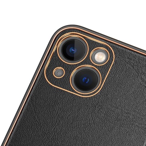 Dux Ducis Yolo etui iPhone 14 Plus elegancki pokrowiec ze skóry ekologicznej czarny Dux Ducis Yolo etui iPhone 14 Plus elegancki pokrowiec ze skóry ekologicznej czarny