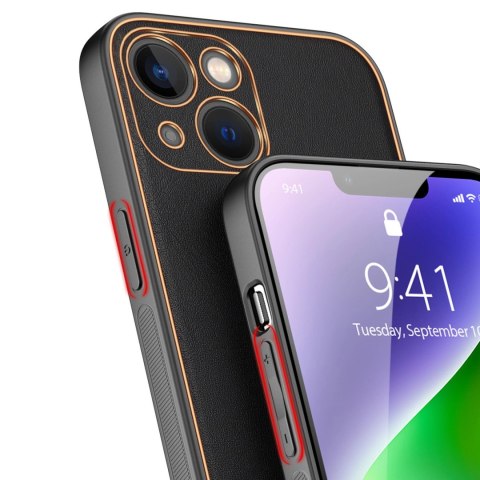 Dux Ducis Yolo etui iPhone 14 Plus elegancki pokrowiec ze skóry ekologicznej czarny Dux Ducis Yolo etui iPhone 14 Plus elegancki pokrowiec ze skóry ekologicznej czarny