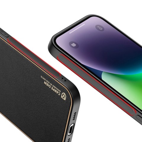Dux Ducis Yolo etui iPhone 14 Plus elegancki pokrowiec ze skóry ekologicznej czarny Dux Ducis Yolo etui iPhone 14 Plus elegancki pokrowiec ze skóry ekologicznej czarny